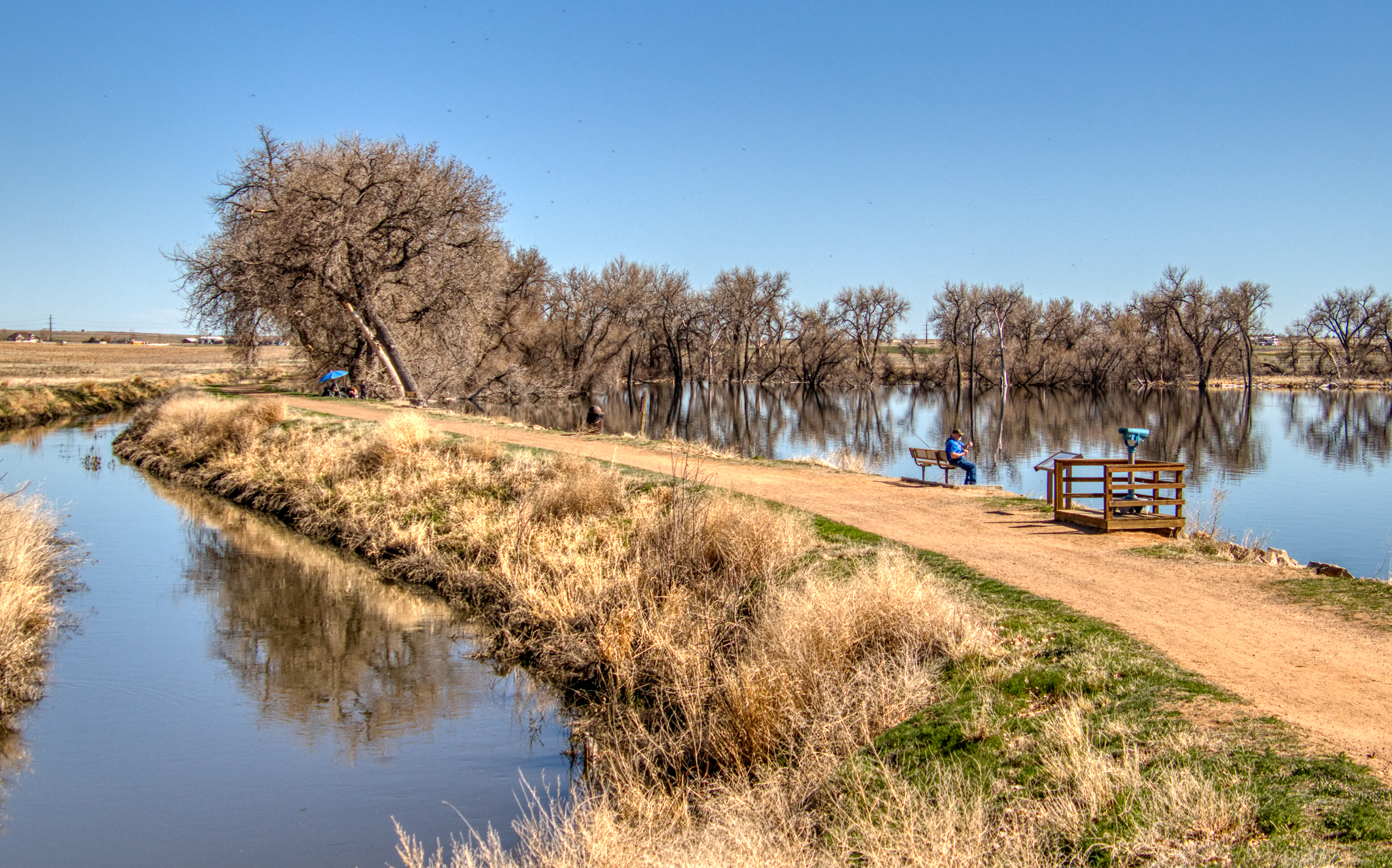 Burlington Canal beside Barr Lake