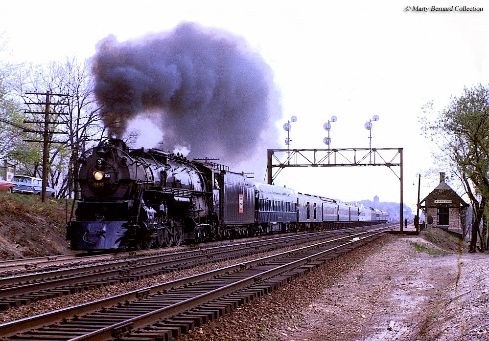 Early Chicago, Burlington and Quincy Railroad Train